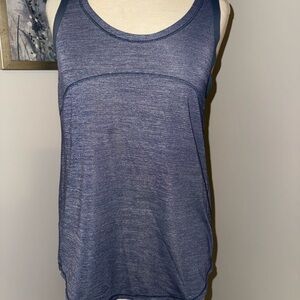 Lululemon Athletica Gray Black Relaxed Tank Top